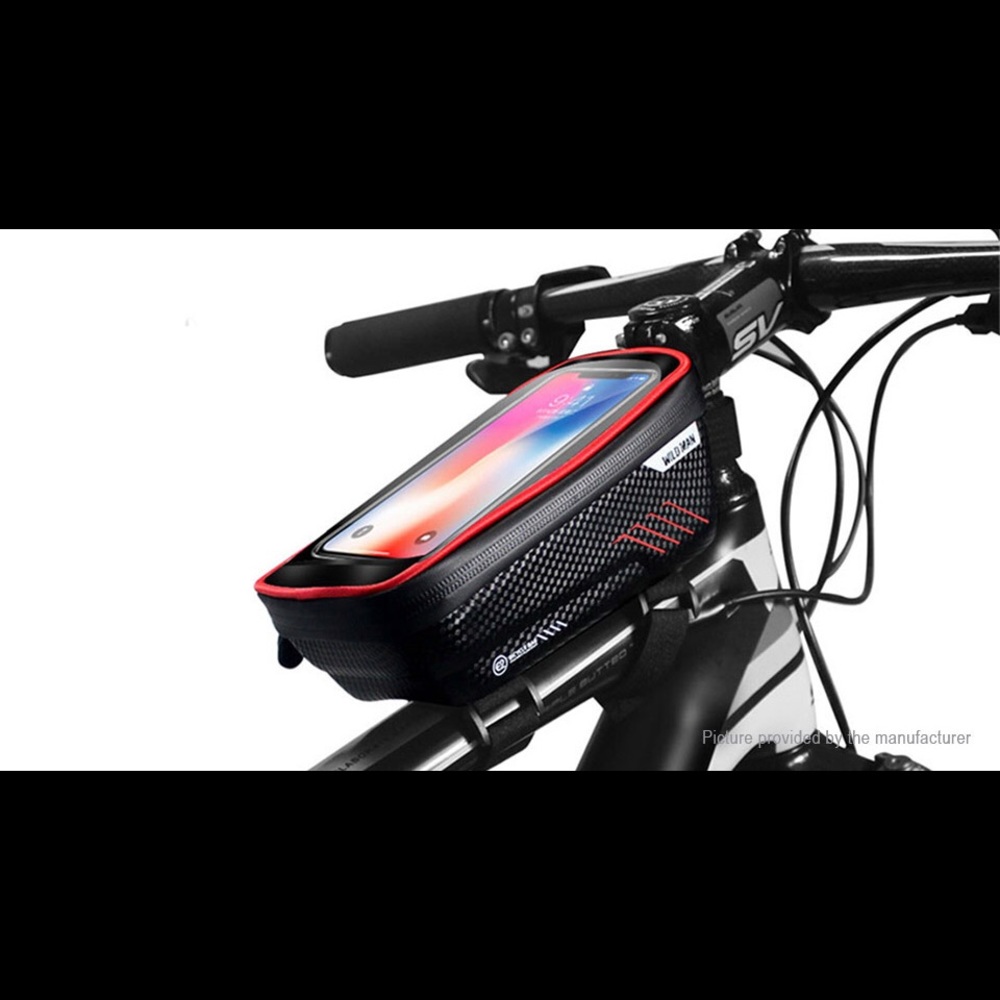 WILD MAN E2 MTB Bicycle Front Tube Touch Screen Cell Phone Bag